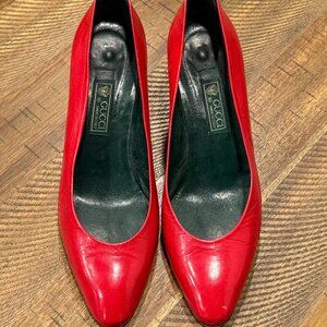 Vintage Gucci Red Heels Size 37